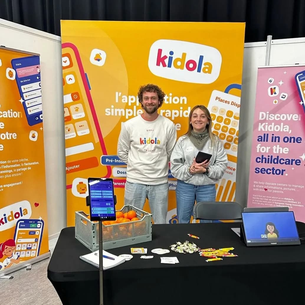Le stand Kidola lors d'un salon petite enfance